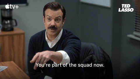 GIF of Ted Lasso saying 