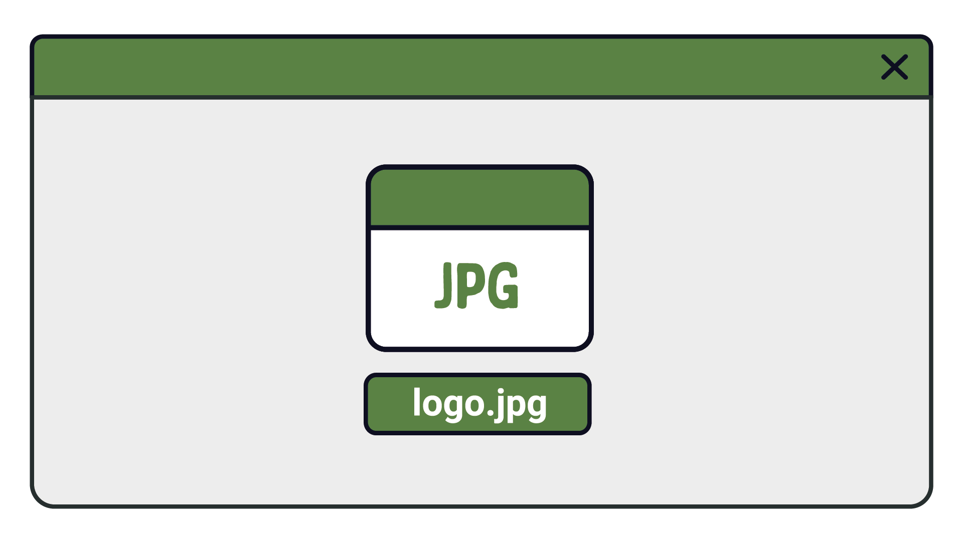 A computer screen window with an JPG file open labelled 'logo.jpg'