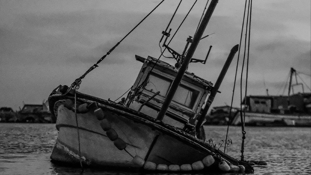 sinking boat