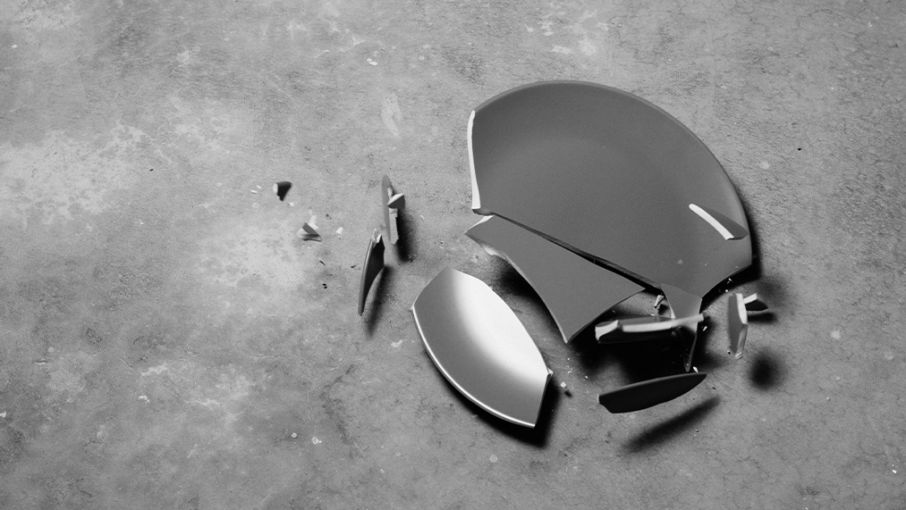 broken plate
