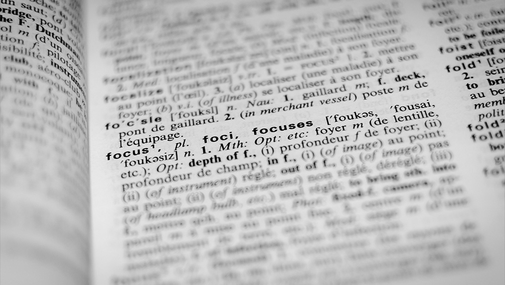 dictionary focus