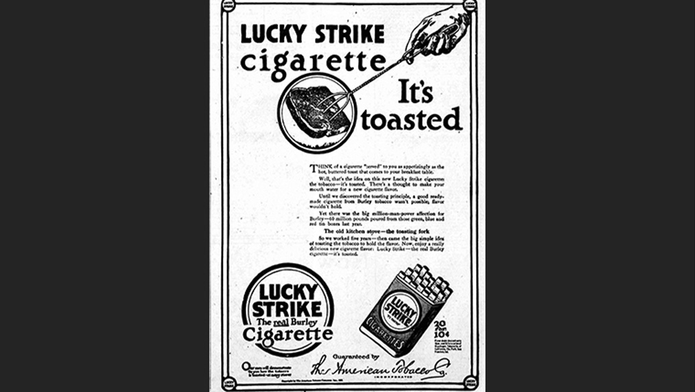 lucky strike cigarette poster