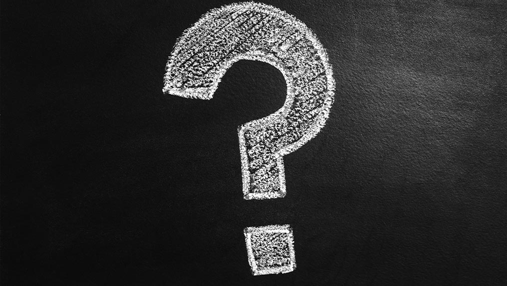 question mark blackboard