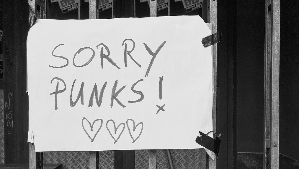 sorry sign