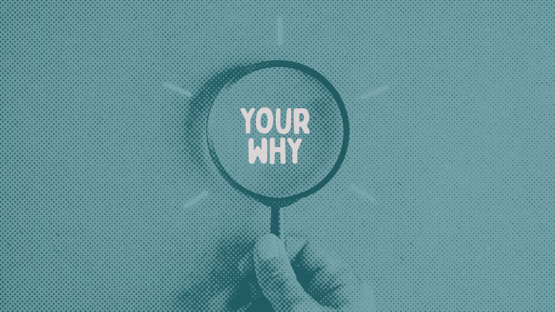 Magnify glass saying 'you why'