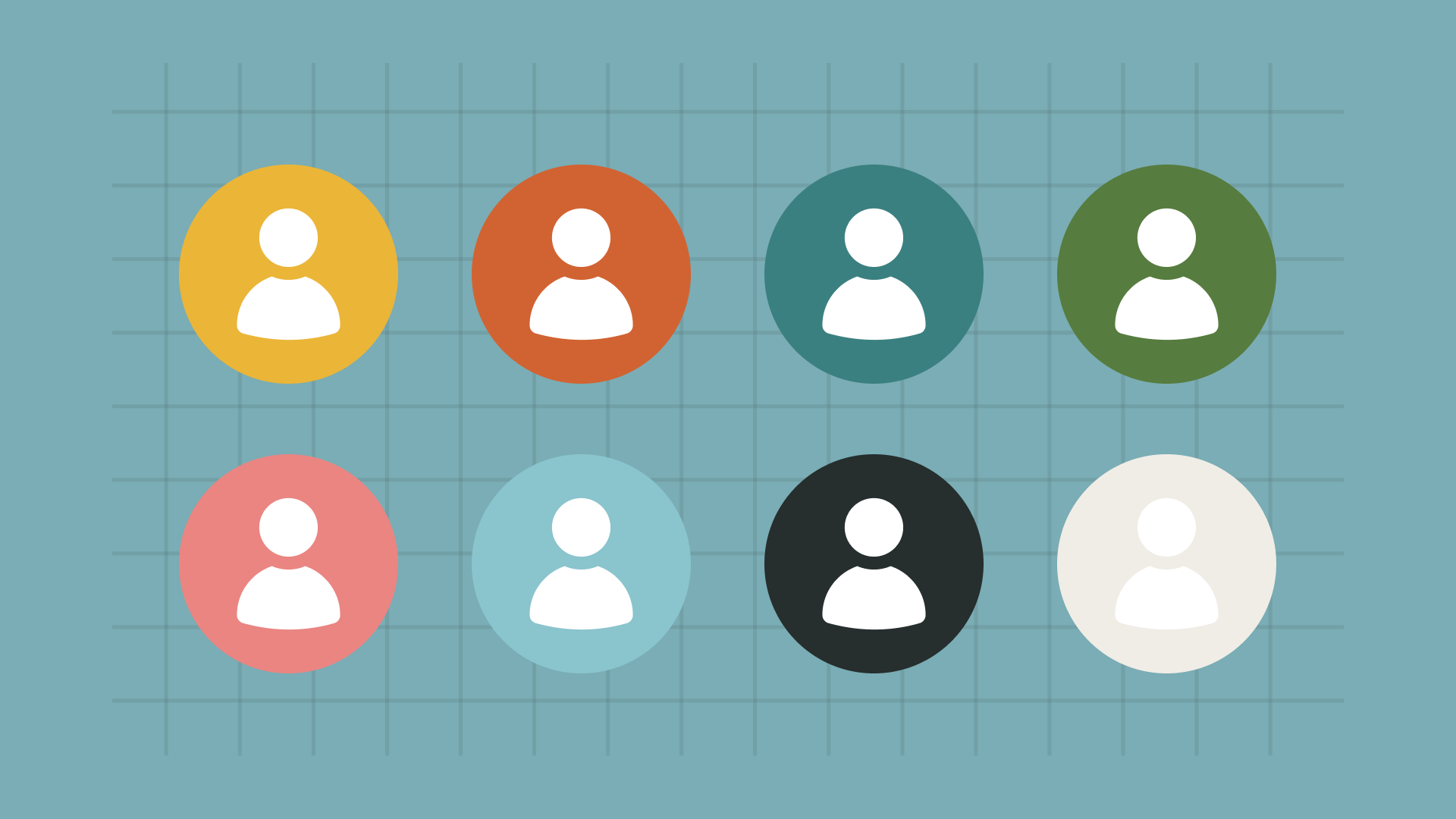 colourful profile icons