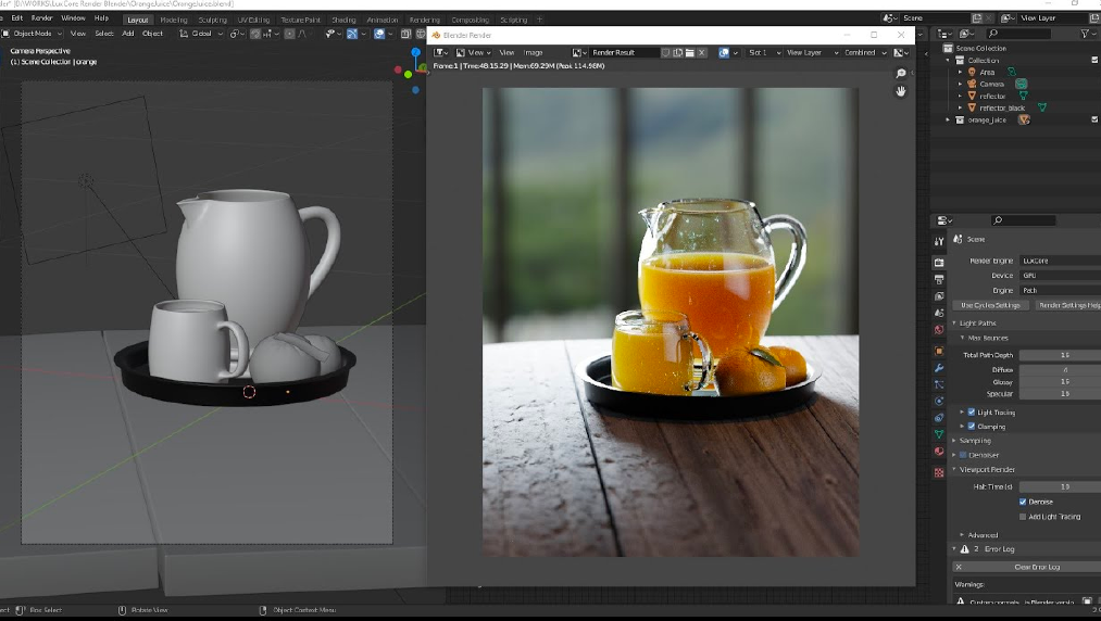 render scene
